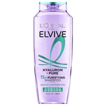 L'Oreal Paris Elvive Hyaluron Pure Moisturizing Shampoo for Oily Hair, 13.5 fl oz