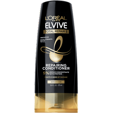 L'Oreal Paris Elvive Total Repair 5 Repairing Conditioner for Damaged Hair, Squeeze, 12.6 fl oz