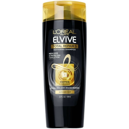L'Oreal Paris Elvive Total Repair 5 Repairing Shampoo for Damaged Hair, 20 fl. oz.