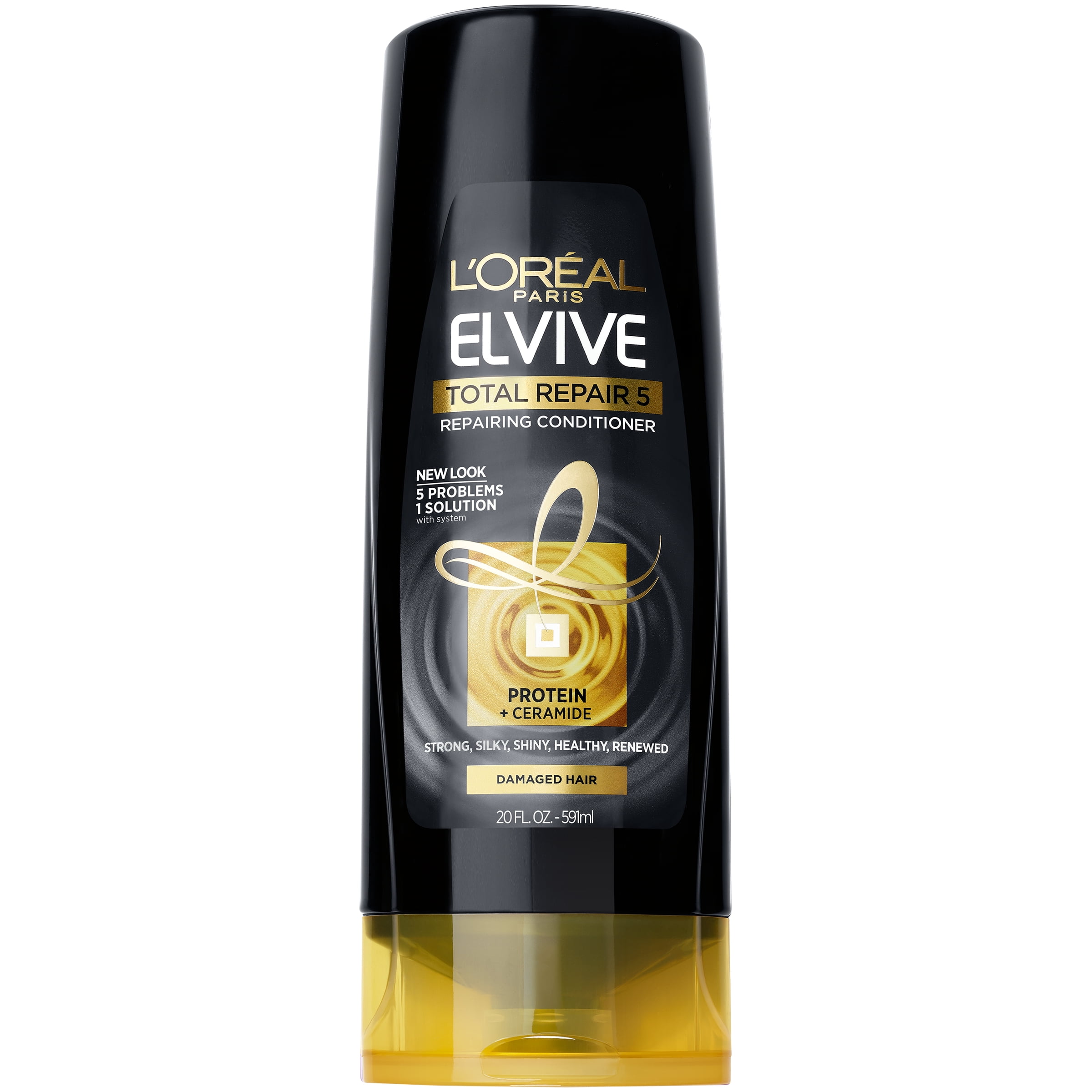 L'Oreal Paris Elvive Total Repair 5 Smoothing & Straightening Repairing Conditioner for Damaged Hair, 20 fl. oz.