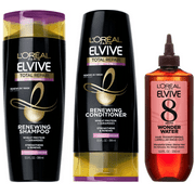 LOreal Paris Elvive Total Repair Extreme Renewing Shampoo, Conditioner, Wonder Water Set, 13.5 fl oz