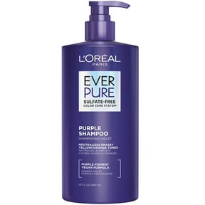 L'Oreal Paris EverPure Purple Shampoo for Blonde Hair, Sulfate Free Shampoo, 23 fl oz