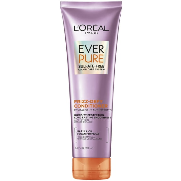 L'Oreal Paris EverPure Frizz Defy Squeeze Conditioner with Marula Oil, 8.5 fl oz