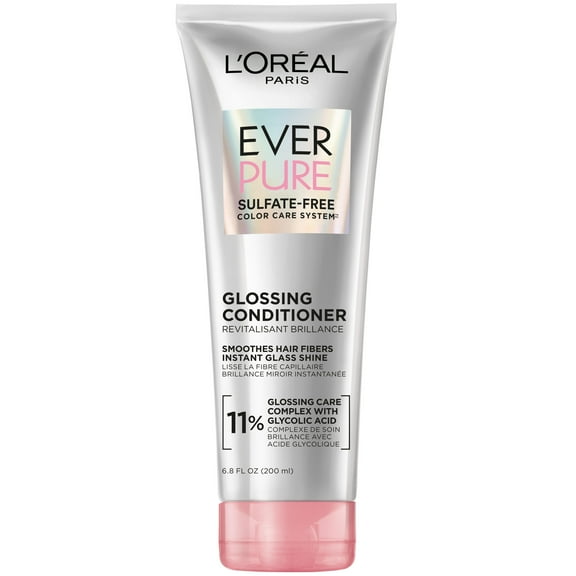 L'Oreal Paris EverPure Glossing Conditioner, Squeeze, 6.8 fl oz