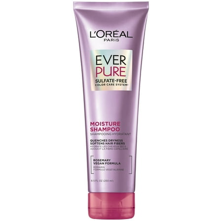 L'Oreal Paris EverPure Moisture Sulfate Free Shampoo for Dry Hair, 8.5 fl oz