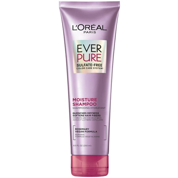 L'Oreal Paris EverPure Moisture Sulfate Free Shampoo for Dry Hair, 8.5 fl oz