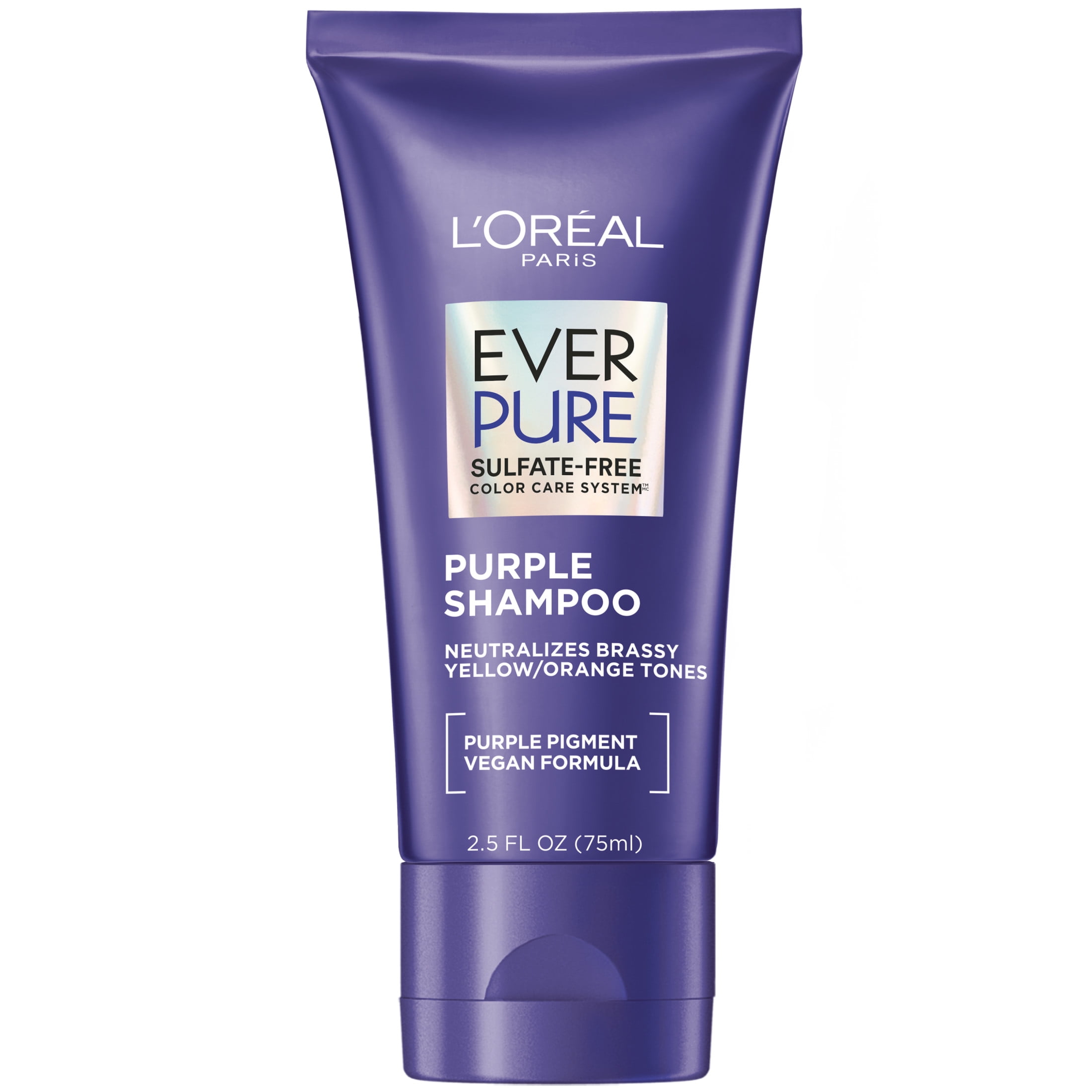 L'Oreal Paris EverPure Purple Color Protection Shampoo Color Treated Hair Travel Size 2.5 fl oz