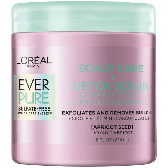 L'Oreal Paris EverPure Scalp Care + Detox Scrub, Sulfate Free, 8 fl. oz.