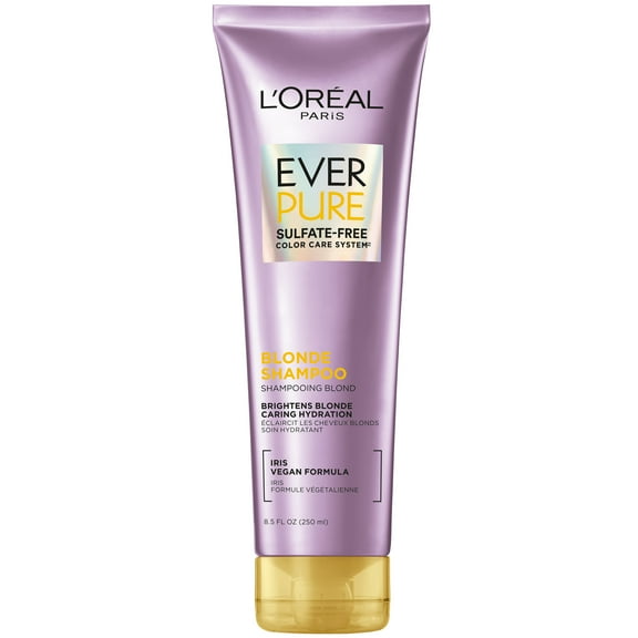 L'Oreal Paris EverPure Sulfate Free Blonde Shampoo, Brightening, 8.5 fl oz