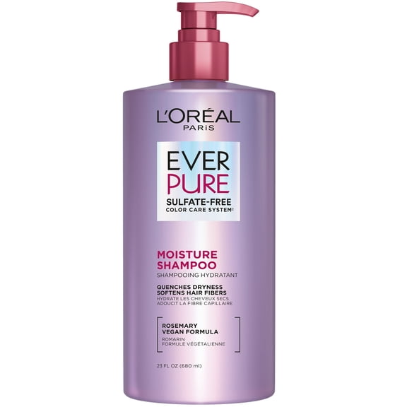 L'Oreal Paris Ever Pure Sulfate Free Moisture Shampoo for Dry Hair, 23 fl oz