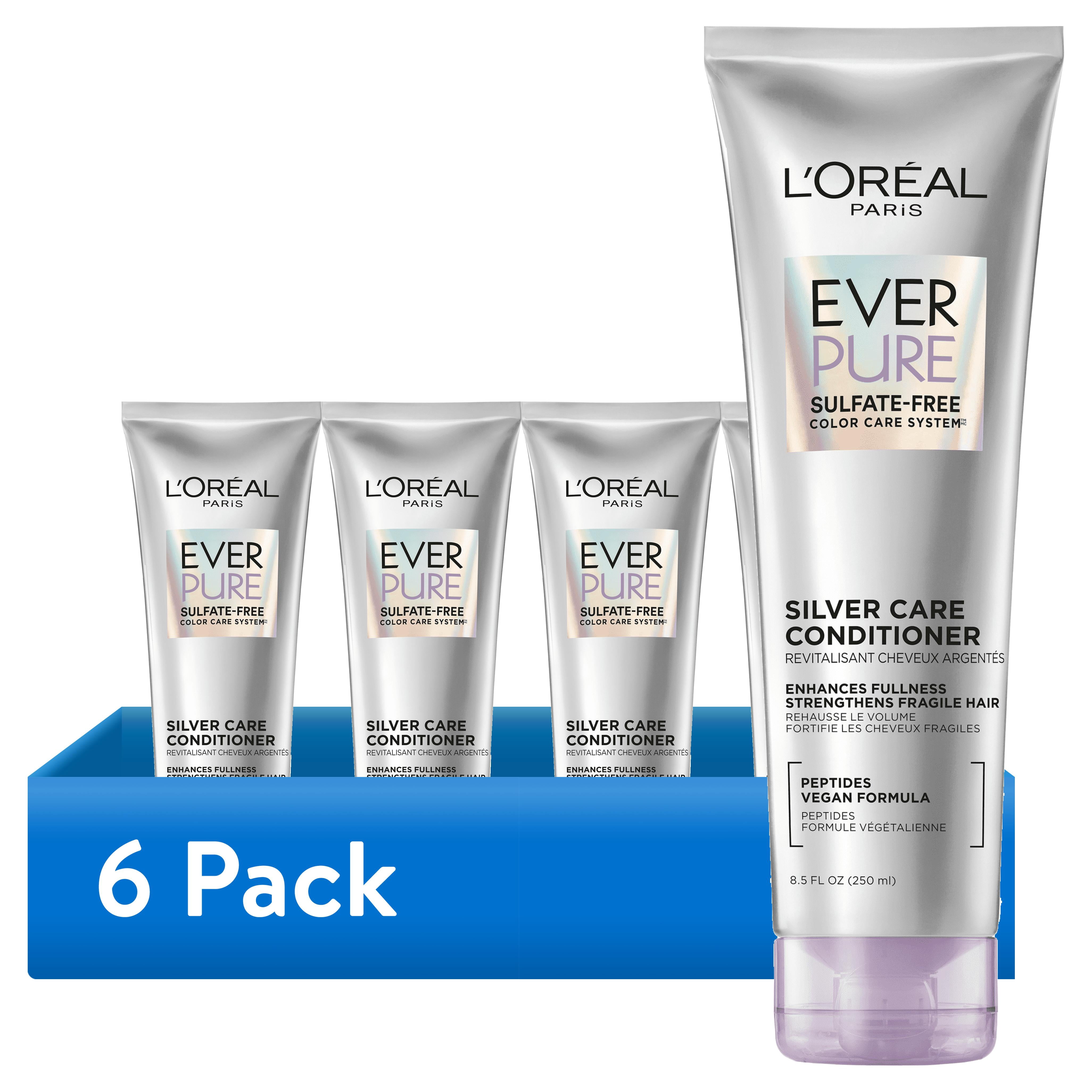 6 pack) L'Oreal Paris EverPure Sulfate Free Silver Care