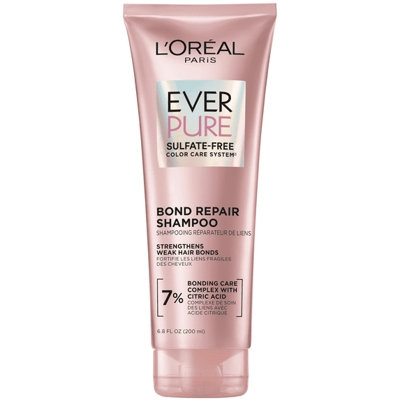 L'Oreal Paris EverPure Bond Repair Strengthening Shampoo with Citric Acid, 6.8 oz