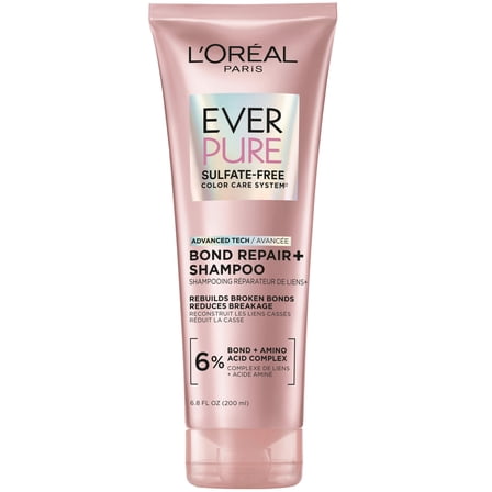 L'Oreal Paris EverPure Bond Repair Strengthening Shampoo with Citric Acid, 6.8 oz
