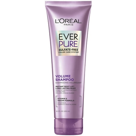 L'Oreal Paris EverPure Volume Sulfate Free Shampoo For Fine Hair, 8.5 fl oz