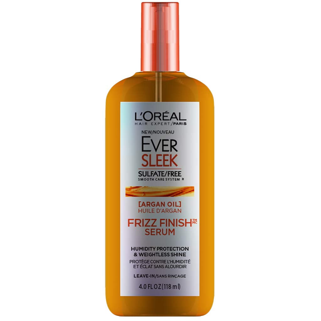 L'Oreal Paris EverSleek Sulfate Free Frizz Finish Oil-In-Serum, 4 Fl ...