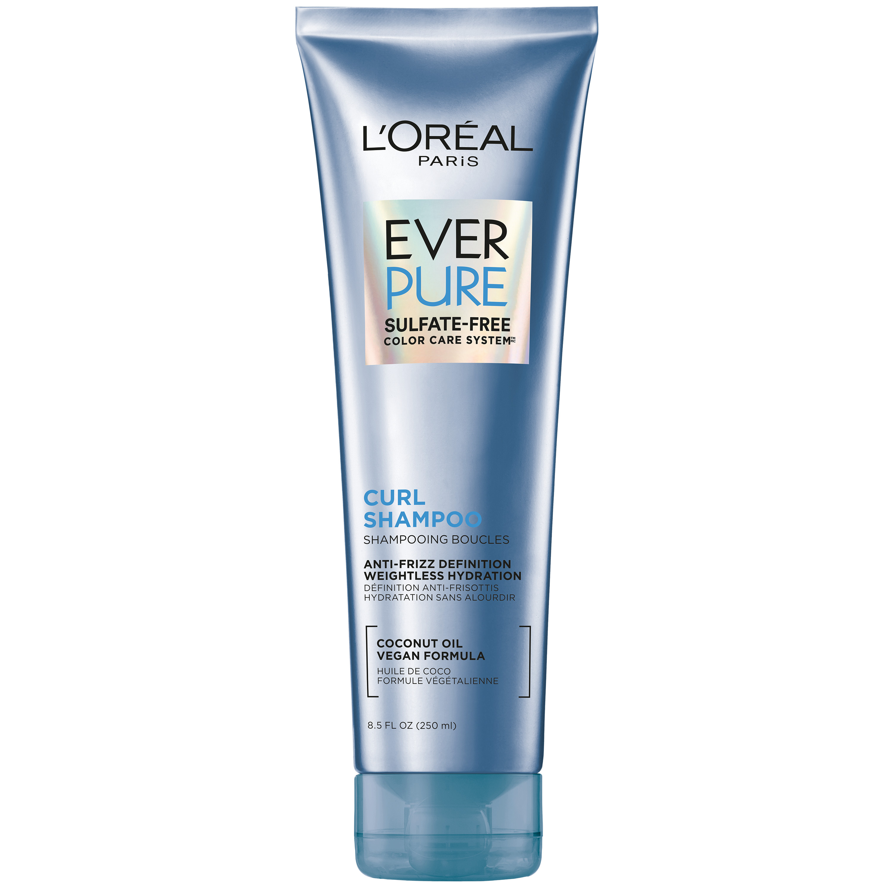 L'Oreal Paris Evercurl Sulfate Free Curl Care System Hydracharge Shampoo, 8.5 fl oz - image 1 of 10