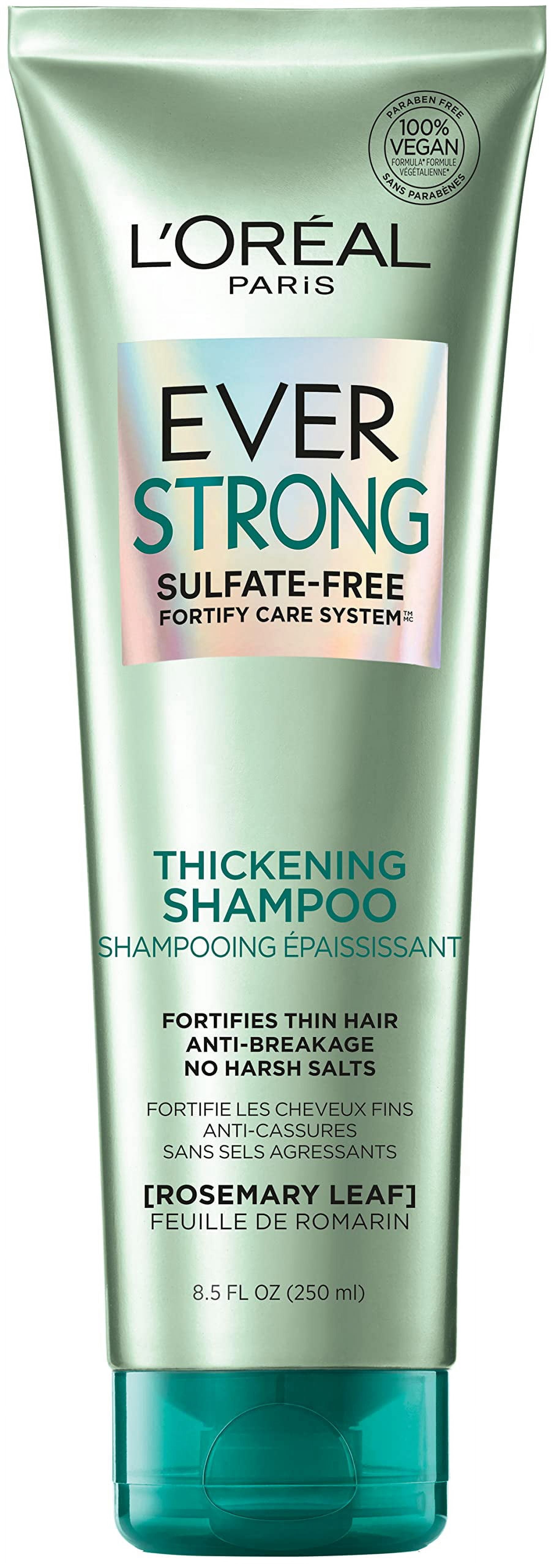 L'Oreal Paris Everstrong Thickening Shampoo: Transform Thin, Fragile Hair with Rosemary Leaf Extract - 8.5 oz