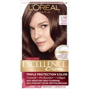 LOreal Paris Excellence Creme, 5AR Velvet Brown Medium Maple Brown, 1 Each