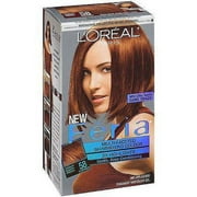 L'Oreal Paris Feria Multi-Faceted Shimmering Permanent Hair Color, 58 Medium Golden Brown, 1 kit