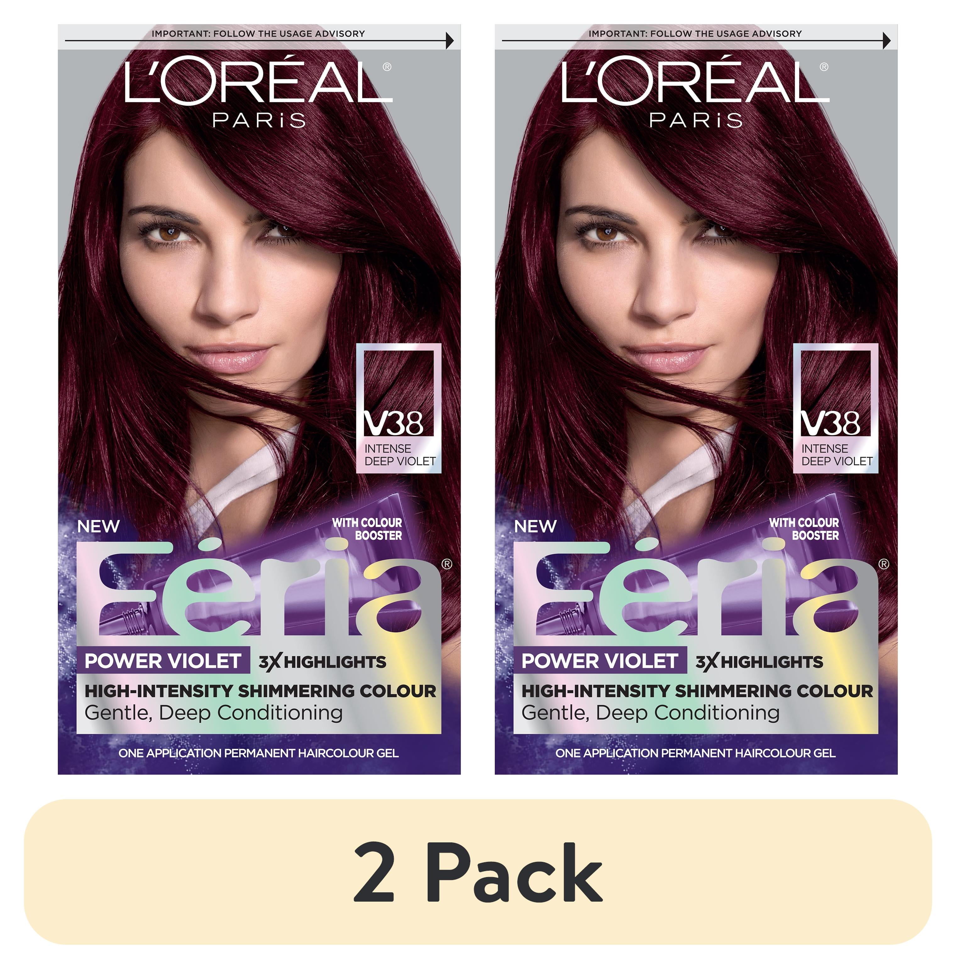 (2 pack) L'Oreal Paris Feria Multi-Faceted Shimmering Permanent Hair ...