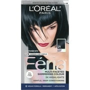 LOreal Paris Feria Permanent Hair Color, 21 Starry Night Bright Black