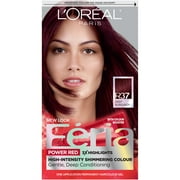 L'Oreal Paris Feria Permanent Hair Color, R37 Blowout Burgundy (Deep Burgundy), 1 Kit