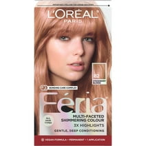 L'Oreal Paris Feria Shimmering Permanent Hair Color, 82 Strawberry Blonde (Light Rose Blonde), 1 Kit