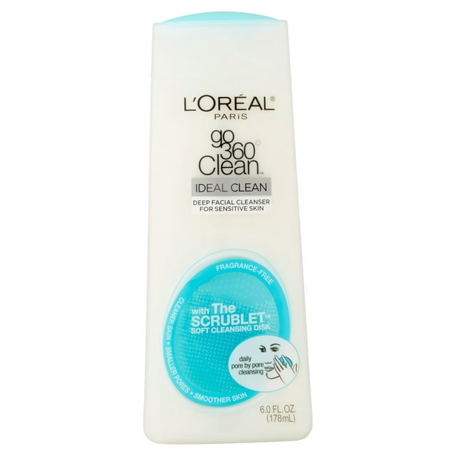L'Oreal Paris Go 360 Clean Ideal Clean Deep Facial Cleanser, 6.0 Fl Oz