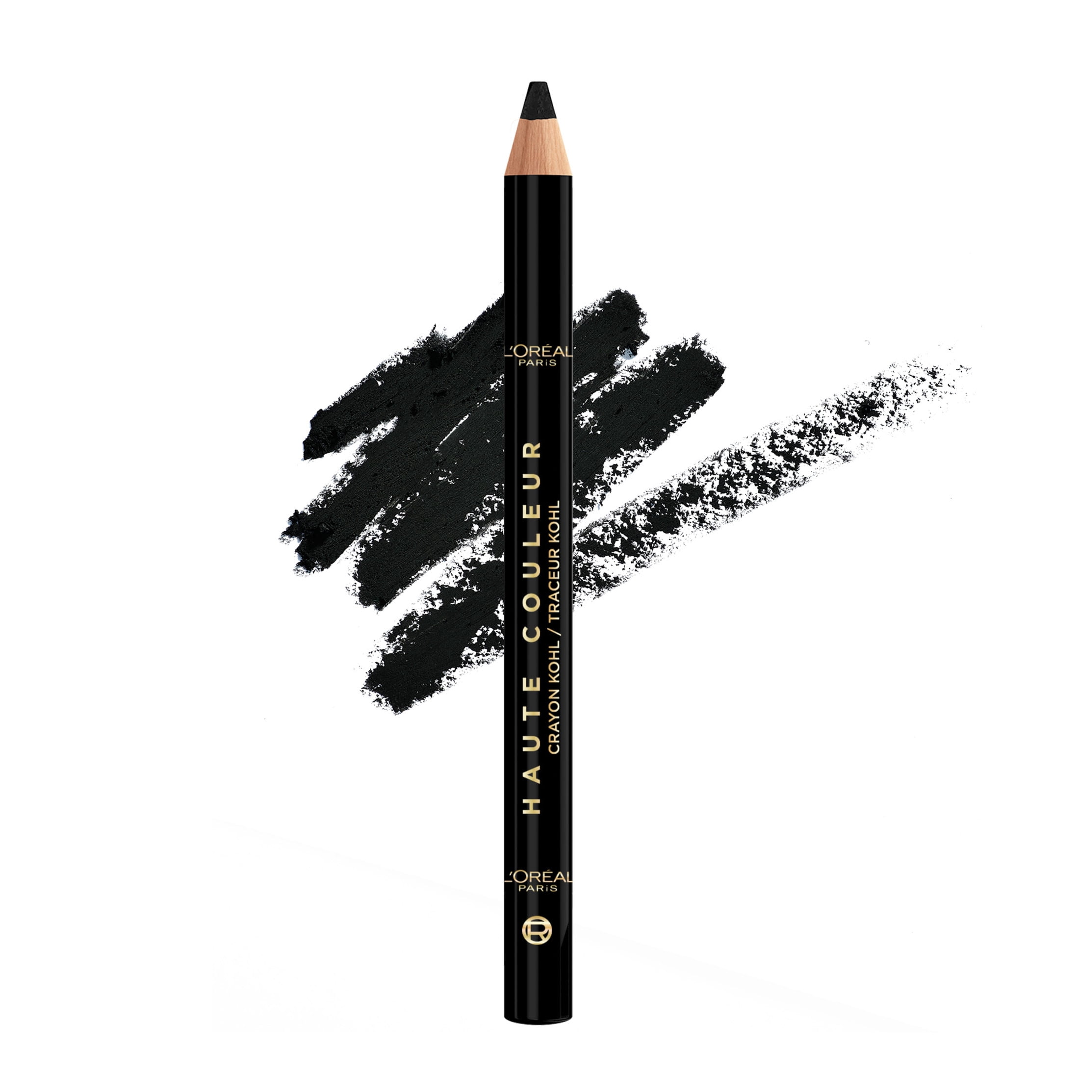 L'Oreal Paris Haute Couleur Kohl Pencil Eyeliner Makeup, Black Silk 110, 0.03 oz