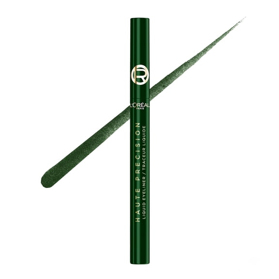 L'Oreal Paris Haute Precision Waterproof Liquid Eyeliner, Green Velvet 40, 0.03 fl oz