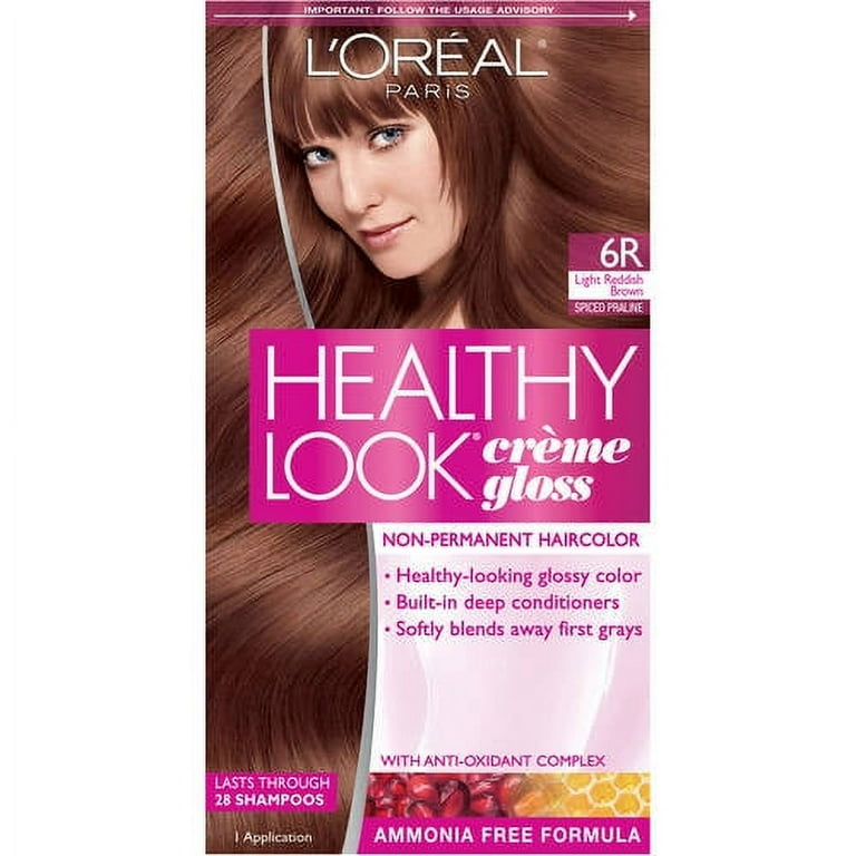 L'Oreal Paris Healthy Look, Light Red Brown 6R, Spiced Praline