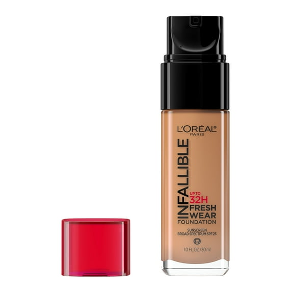 L'Oreal Paris Infallible Fresh Wear 32 Hr Liquid Foundation Makeup, 505 Toffee, 1 fl oz