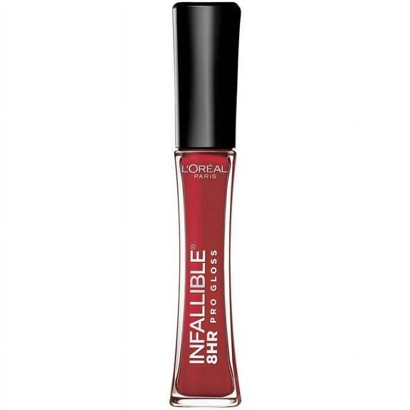 L'Oreal Paris Infallible 8 Hour Liquid Pro Lip Gloss, Hydrating, Rebel Red, 0.21 fl oz