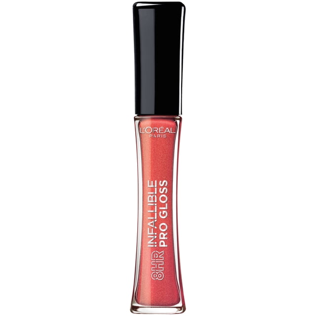 L'Oreal Paris Infallible 8 Hour Pro Hydrating Lip Gloss, Fiery, Long ...
