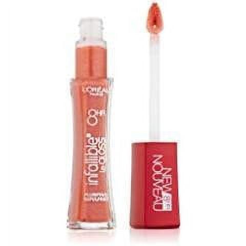 L'Oreal Paris Infallible 8HR Plumping Lip Gloss Coral 0.21 Ounces - image 1 of 2