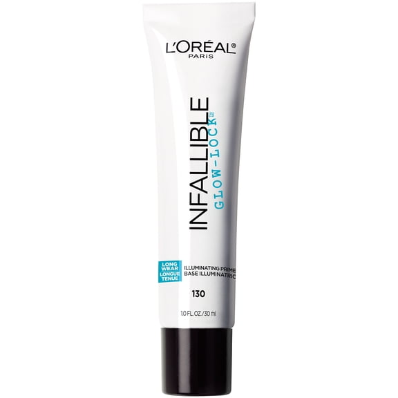 L'Oreal Paris Infallible Glow-Lock Illuminating Primer, 130, 1 fl oz