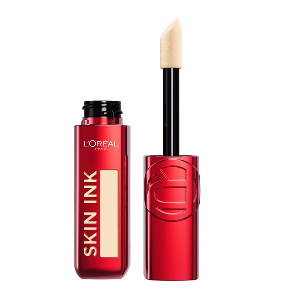L'Oreal Paris Infallible Skin Ink Longwear 2-in-1 Foundation Concealer Makeup, 40 Warm, 0.5 oz