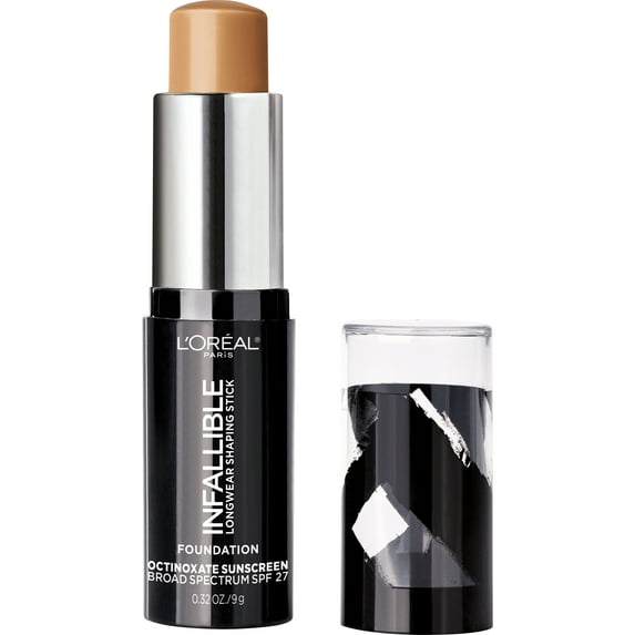 L'Oreal Paris Infallible Longwear Foundation Shaping Stick, Honey, 0.32 oz.