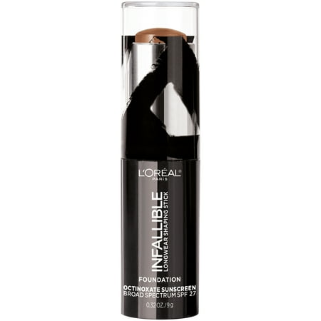 L'Oreal Paris Infallible Longwear Stick Foundation Makeup, SPF 17, Chestnut, 0.32 oz