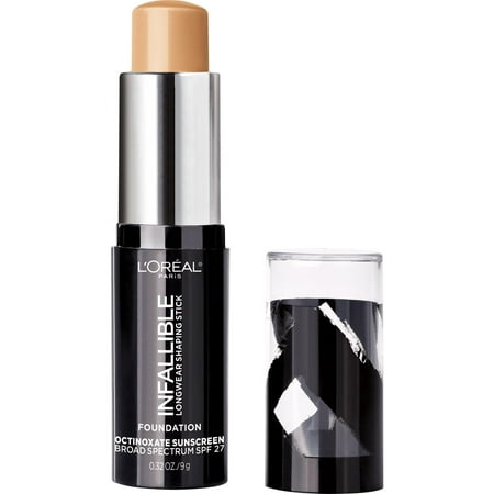 L'Oreal Paris Infallible Longwear Shaping Foundation Makeup Sticks, Natural Beige