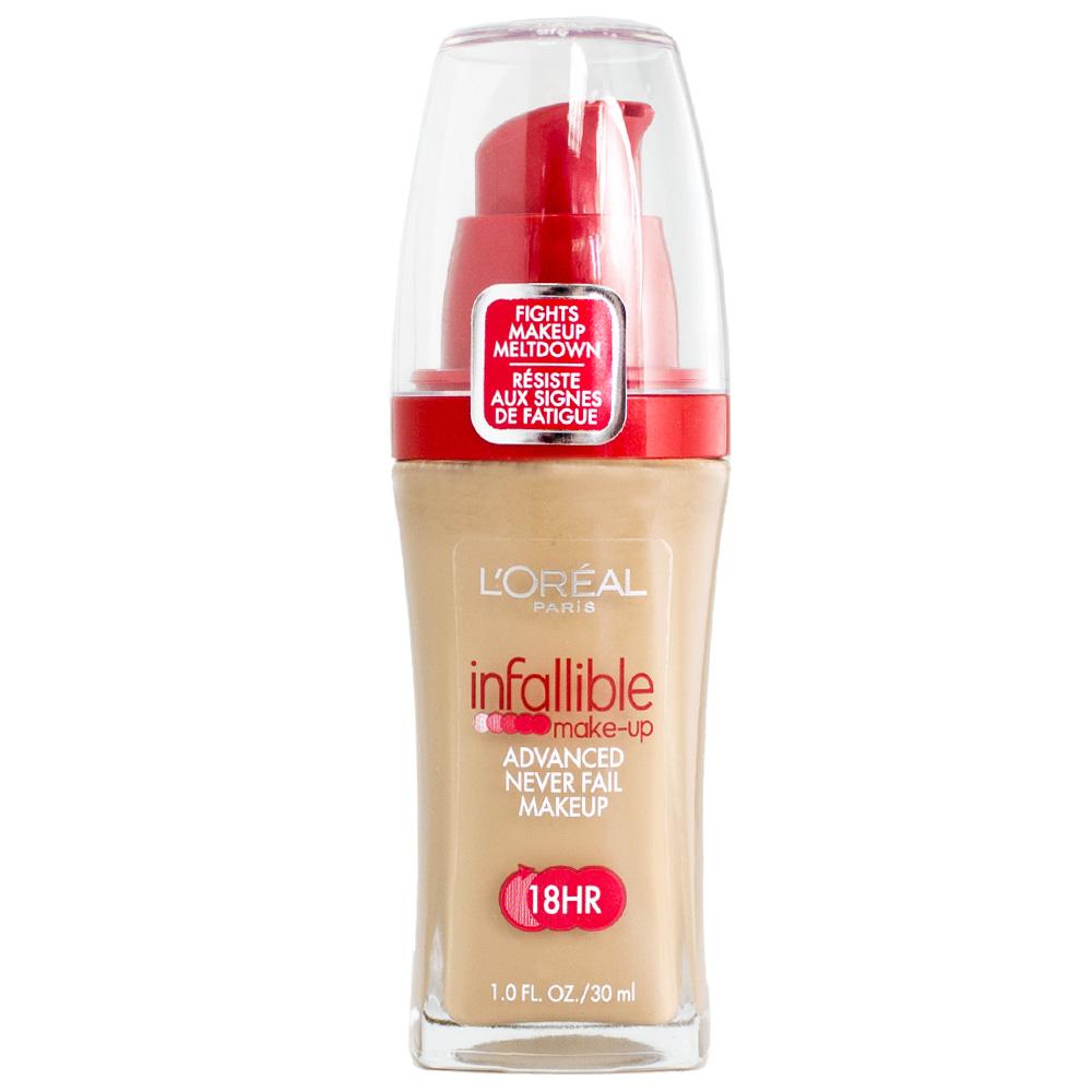 L'Oreal Paris Infallible Never Fail Liquid Makeup with SPF 20, Nude Beige - image 1 of 12