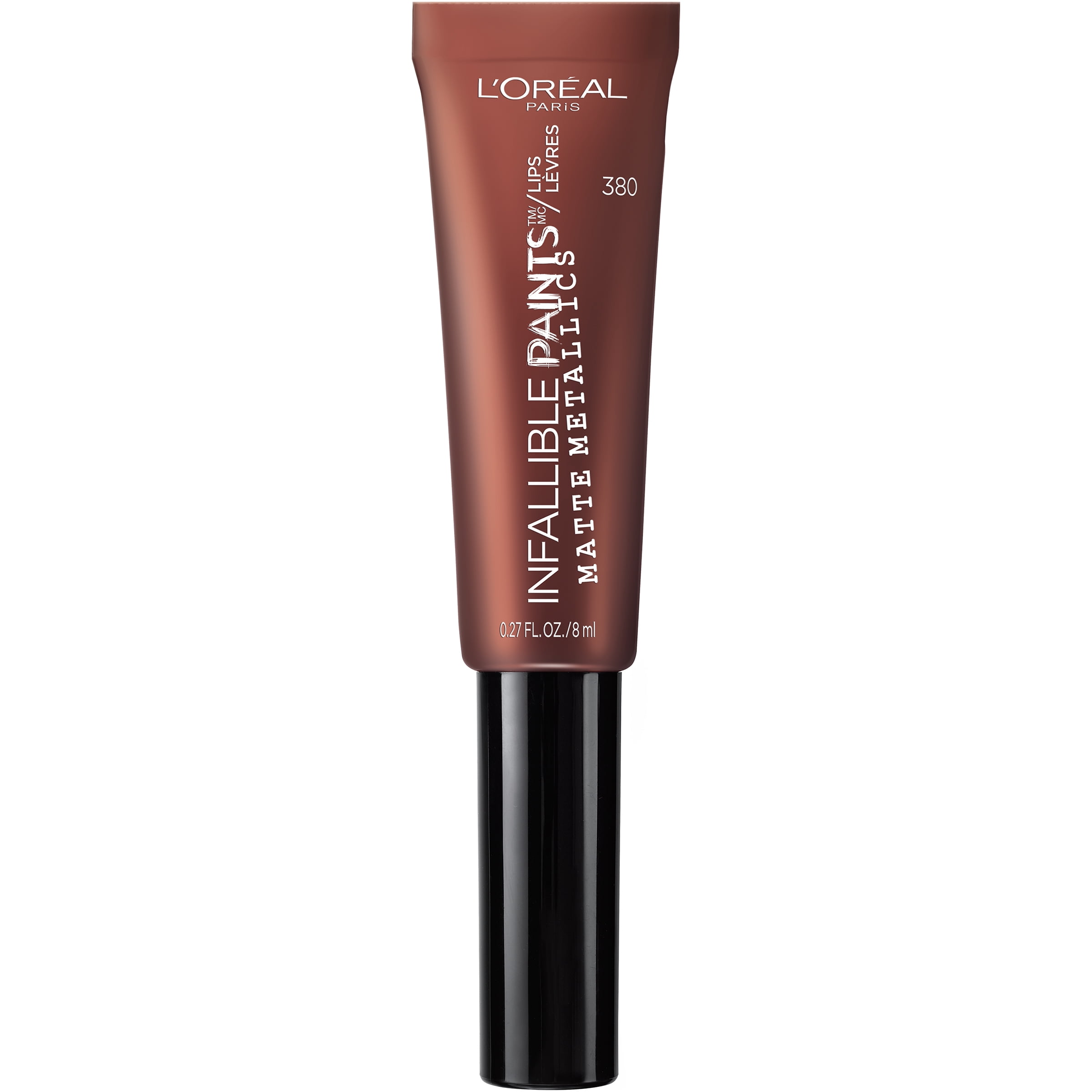 L'Oreal Paris Infallible PAINTS/LIPS Matte Metallic, Bronzed Burgundy