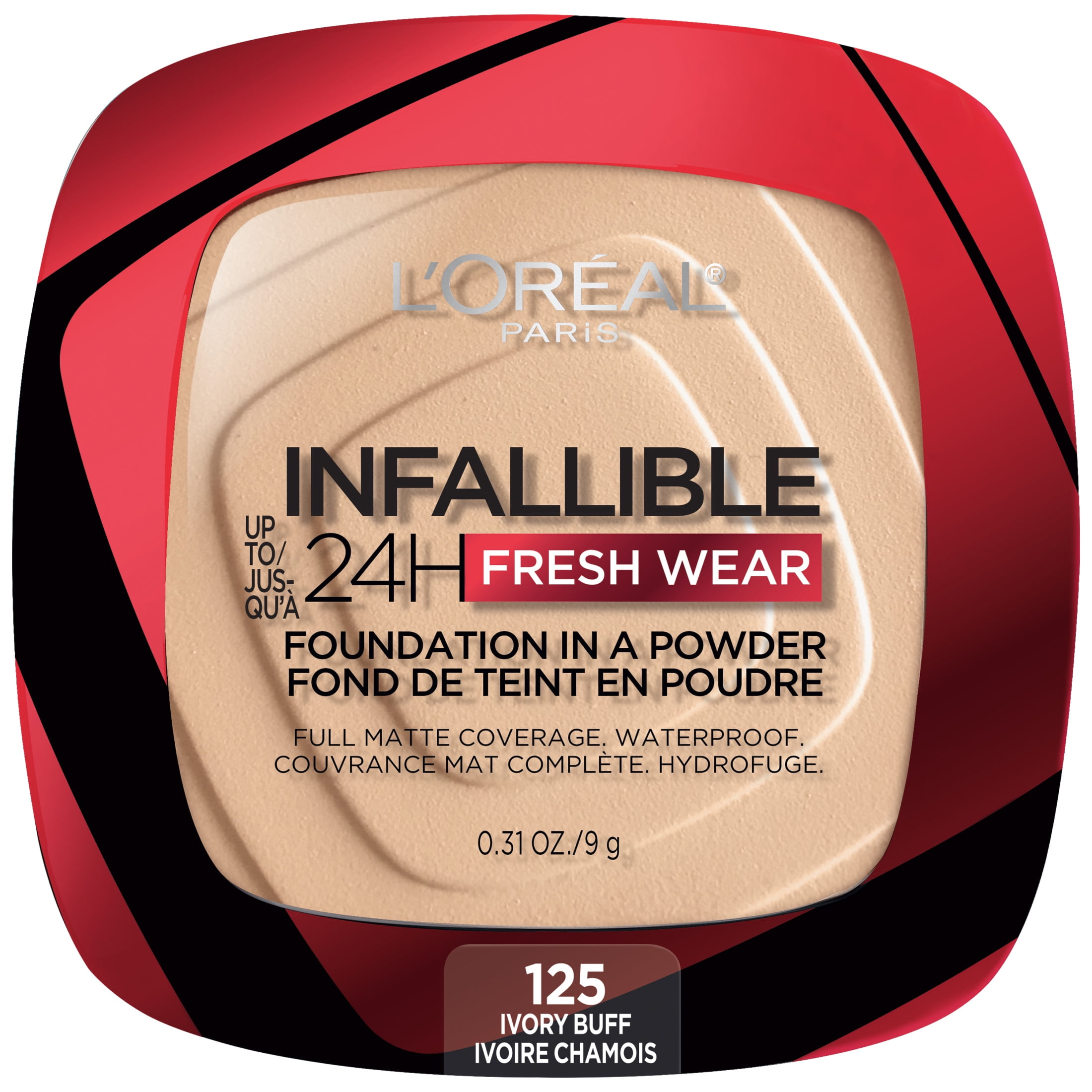 LOreal Paris Infallible Pressed Powder, Ivory Buff, 0.31 oz,