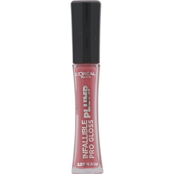 L'Oreal Paris Infallible Pro Gloss Plump Lip Gloss, Moonlit Rose, 0.21 fl oz, Plumping Cream