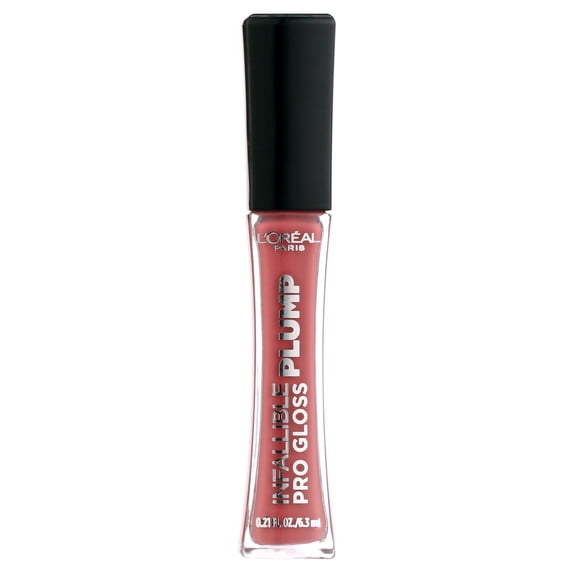 L'Oreal Paris Infallible Pro Gloss Plump Lip Gloss, Moonlit Rose, 0.21 fl oz, Plumping Cream
