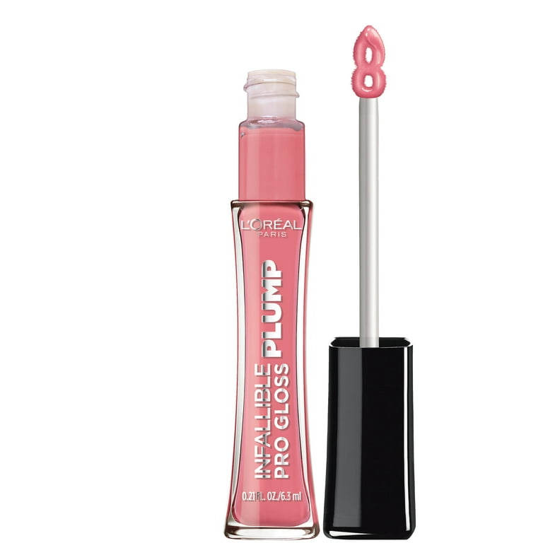 L'Oreal Paris Infallible Pro Gloss Plump Lip Gloss with Hyaluronic Acid, Blossom