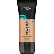 L'Oreal Paris Infallible Pro-Glow Liquid Foundation Makeup, 207 Sand Beige, 1 fl oz