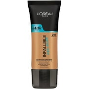 L'Oreal Paris Infallible Pro-Glow Liquid Foundation Makeup, SPF 15, 210 Classic Tan, 1 fl oz