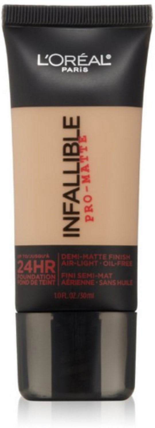 L'Oreal Paris Infallible Pro-Matte Foundation, Golden Beige [104] 1 oz (Pack of 3)
