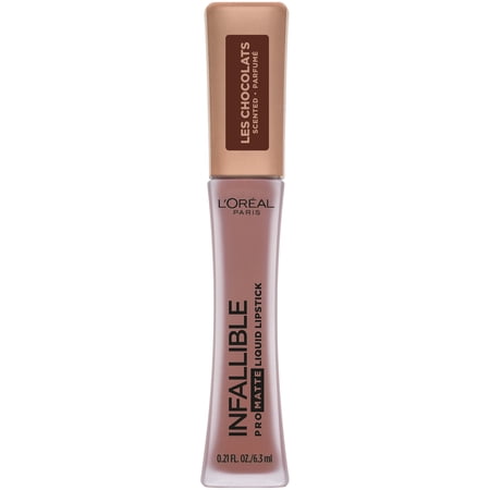 L'Oreal Paris Infallible Pro Matte Les Chocolats Scented Liquid Lipstick, Box O Chocolate, 0.21 fl. oz.